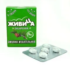 Смолка жевательная Живица (в глазури без сахара) Алтайский нектар №5 (5494)