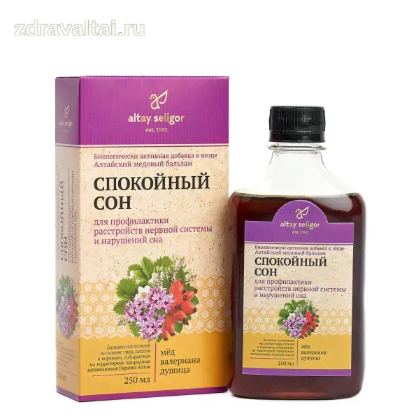 Алтайский медовый бальзам «Спокойный сон»