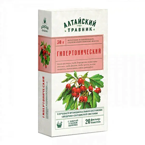 Фиточай Алтайский травник Гипертонический ф/п 1,5г №20-0